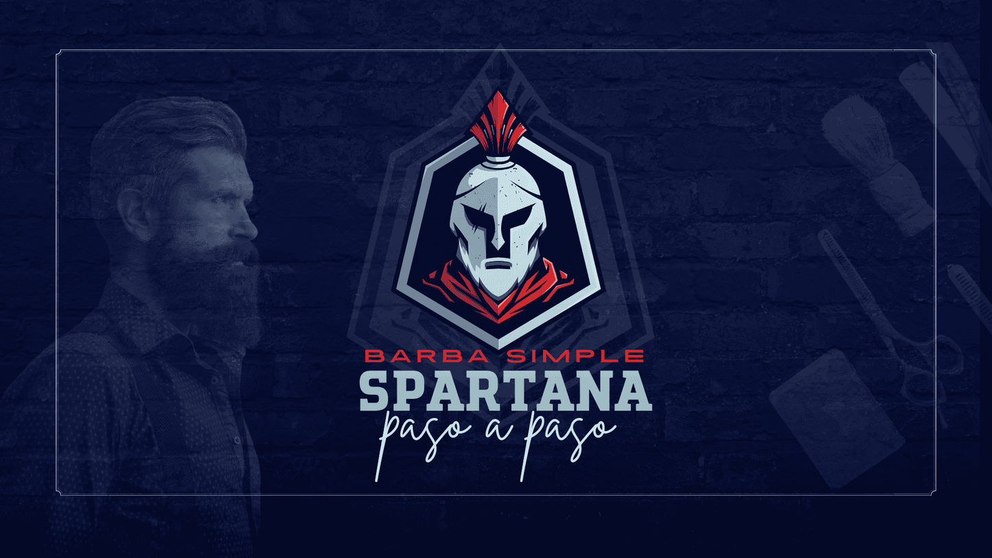 BARBA SIMPLE ESPARTANA PASO A PASO